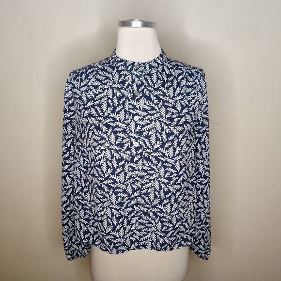 LOFT Tops - Ann Taylor LOFT Floral Blouse Long Sleeve Popover